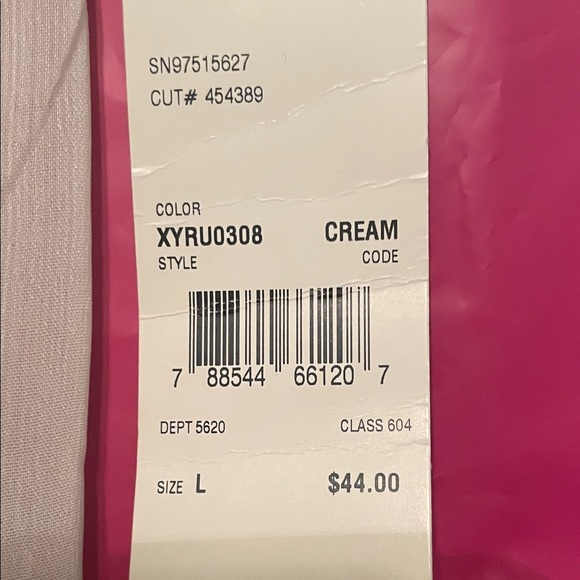 NY Collection Ivory Lace Blouse - Picture 9 of 11